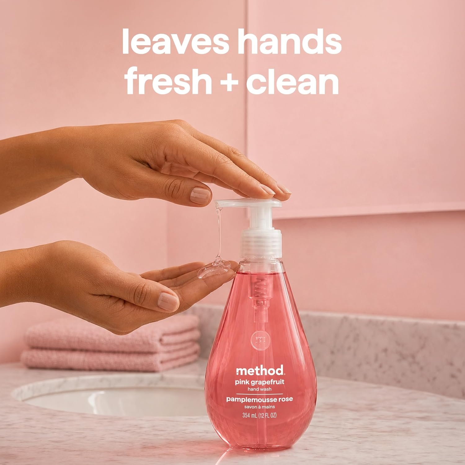 image:imageMethod Gel Hand Soap Waterfall 12 fl oz Pack of 3Grapefruit