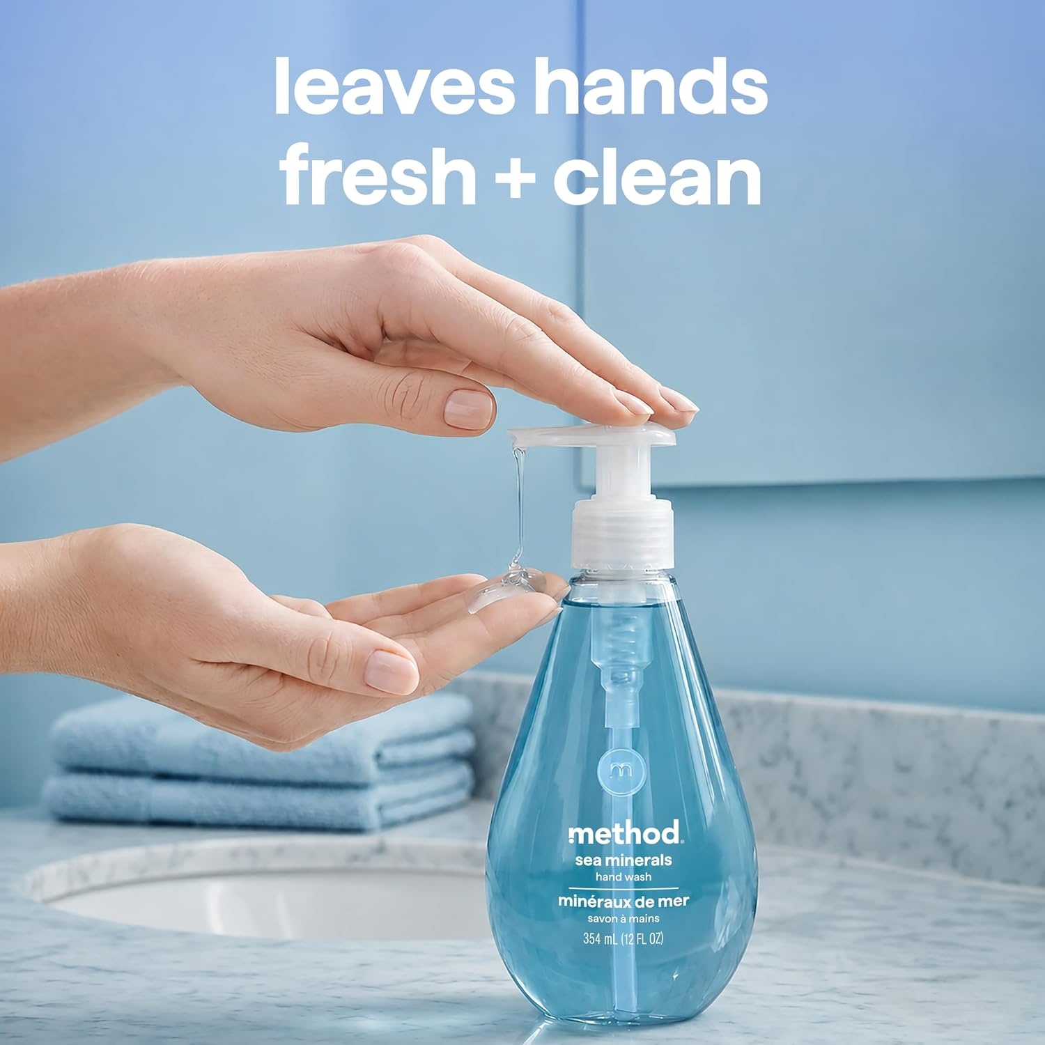 image:imageMethod Gel Hand Soap Waterfall 12 fl oz Pack of 3Sea Minerals