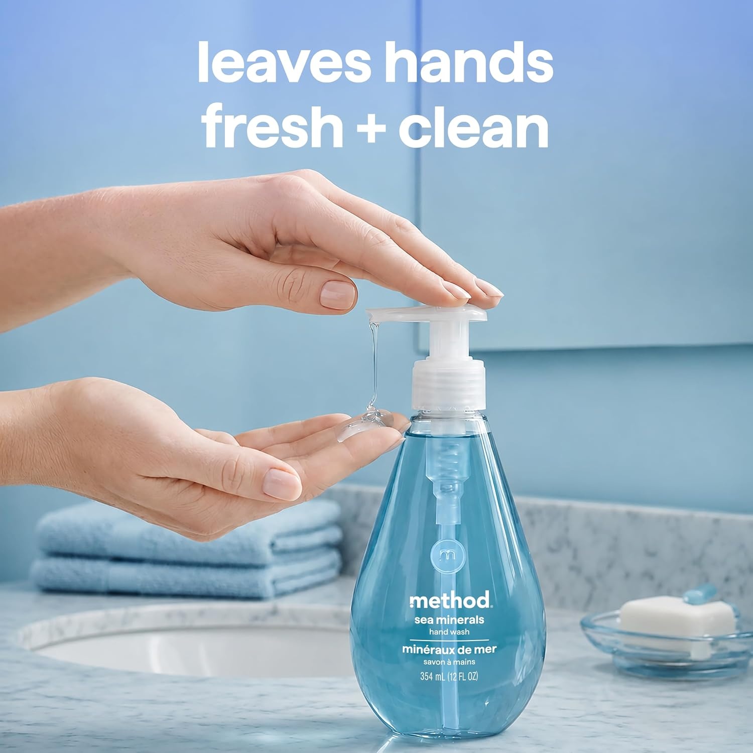 image:imageMethod Gel Hand Soap Waterfall 12 fl oz Pack of 3Sea Minerals