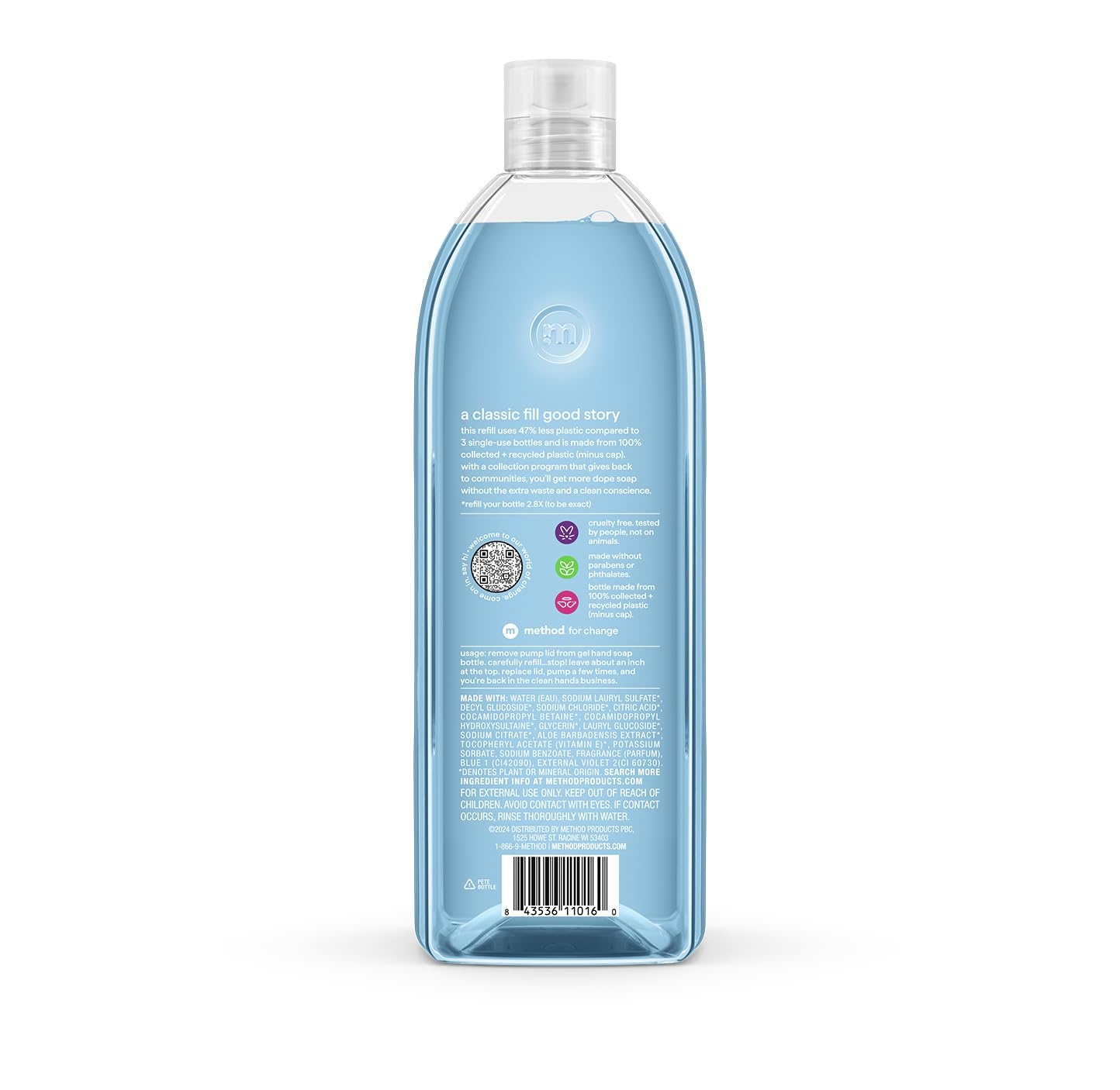 image:imageMethod Gel Hand Soap Waterfall 12 fl oz Pack of 3Sea Minerals