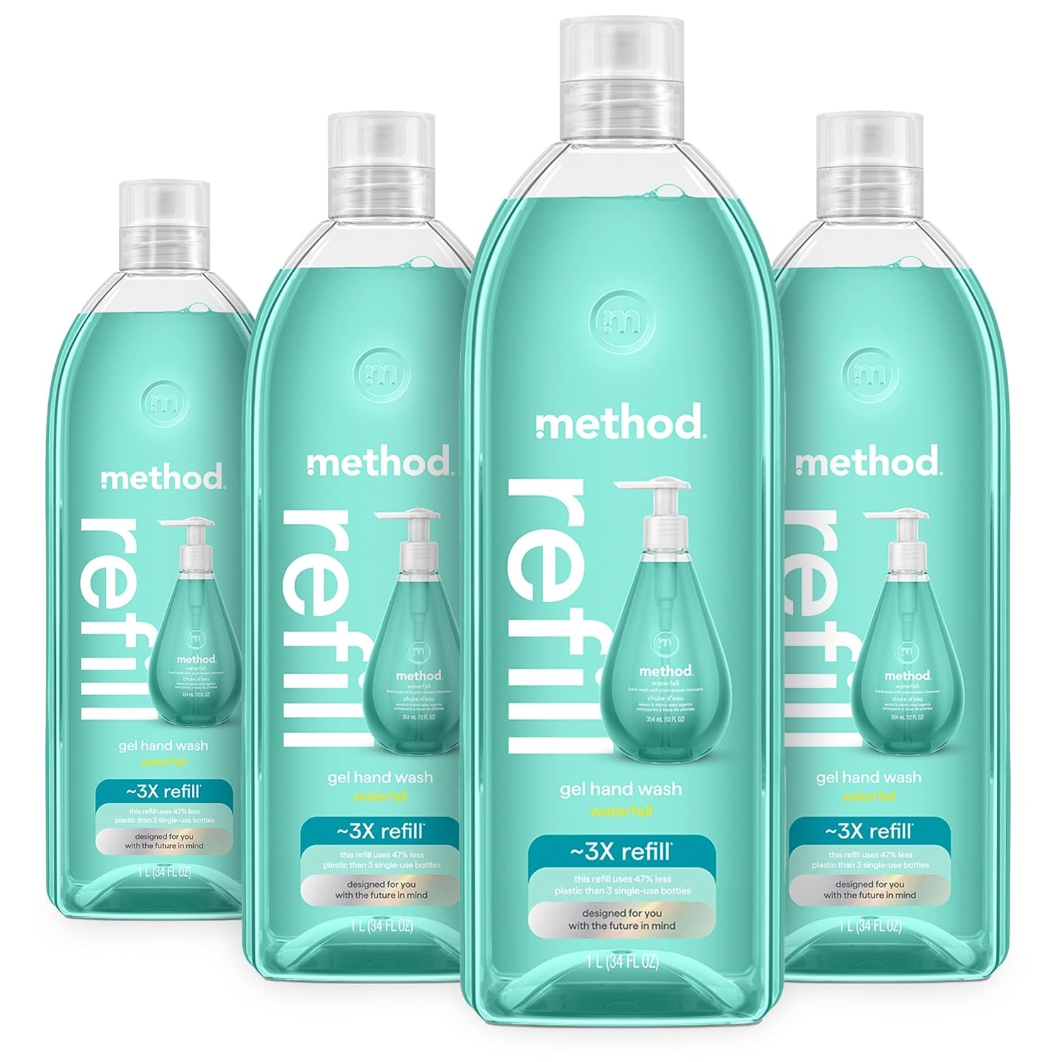image:imageMethod Gel Hand Soap Waterfall 12 fl oz Pack of 3Waterfall