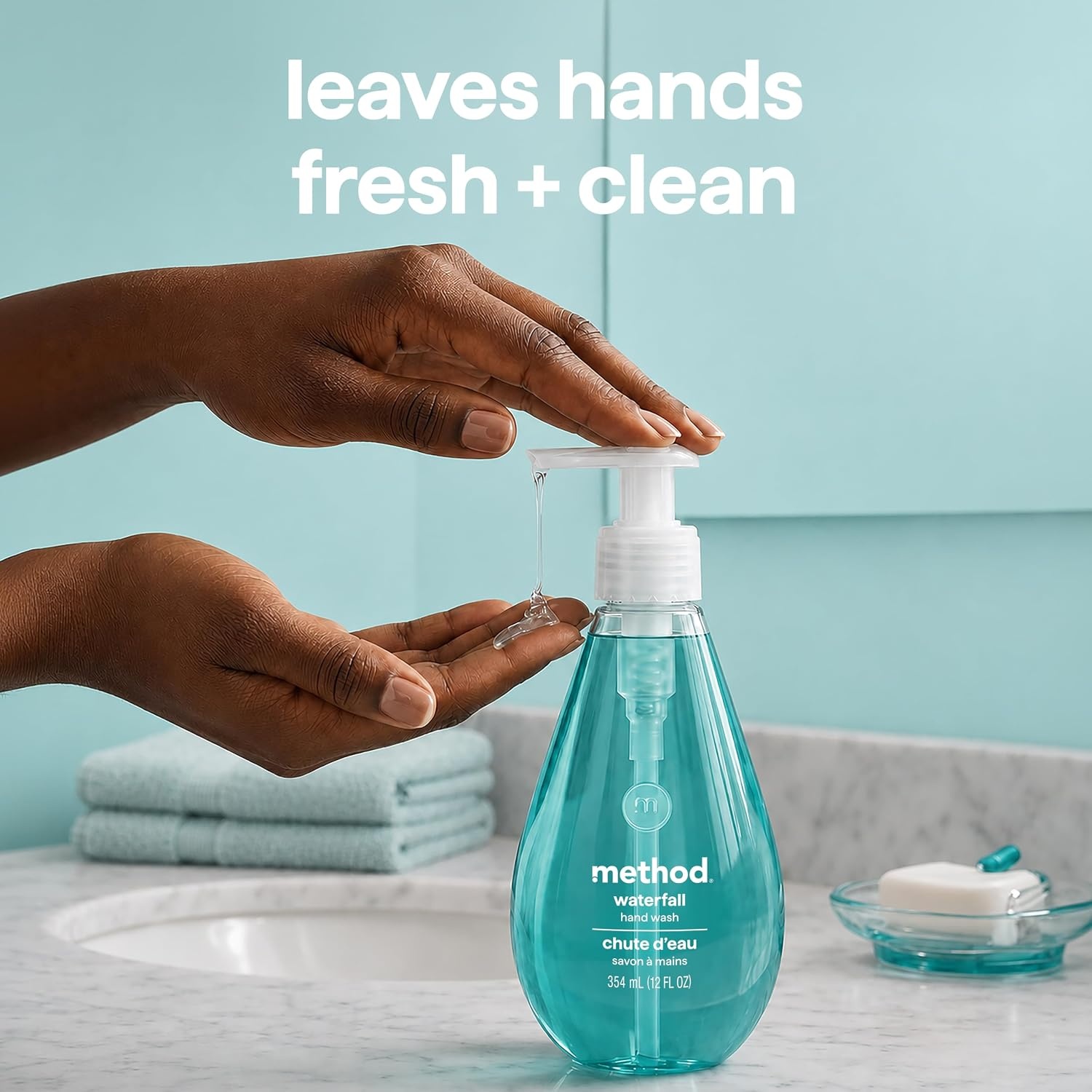 image:imageMethod Gel Hand Soap Waterfall 12 fl oz Pack of 3Waterfall