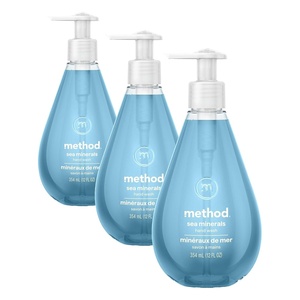 Method Gel Hand Soap, Waterfall, 12 fl oz (Pack of 3)(Lemon)