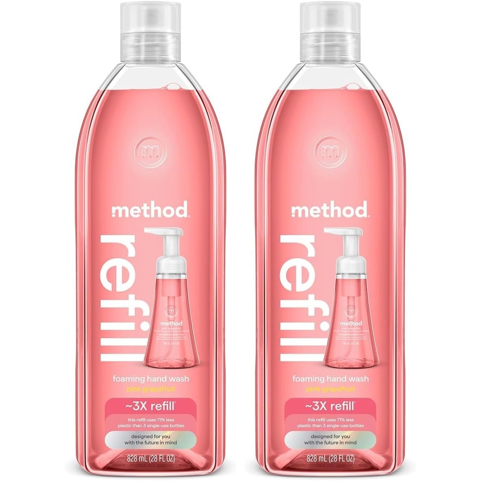 image:imagemethod Foaming Hand Wash Refill Pink Grapefruit 28 fl oz 4 packUnscented
