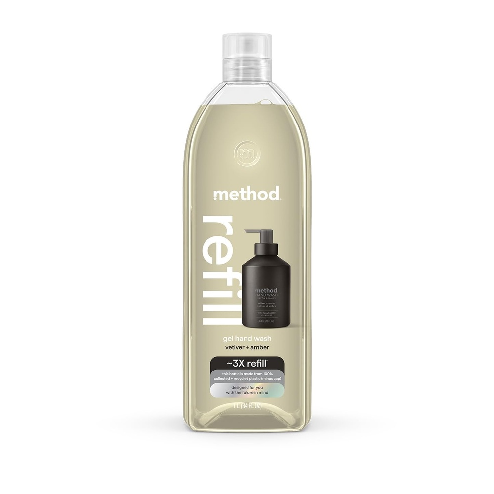 image:imagemethod Gel Hand Soap Refill Vetiver Amber 34 fl oz34 Fl Oz Pack of 1