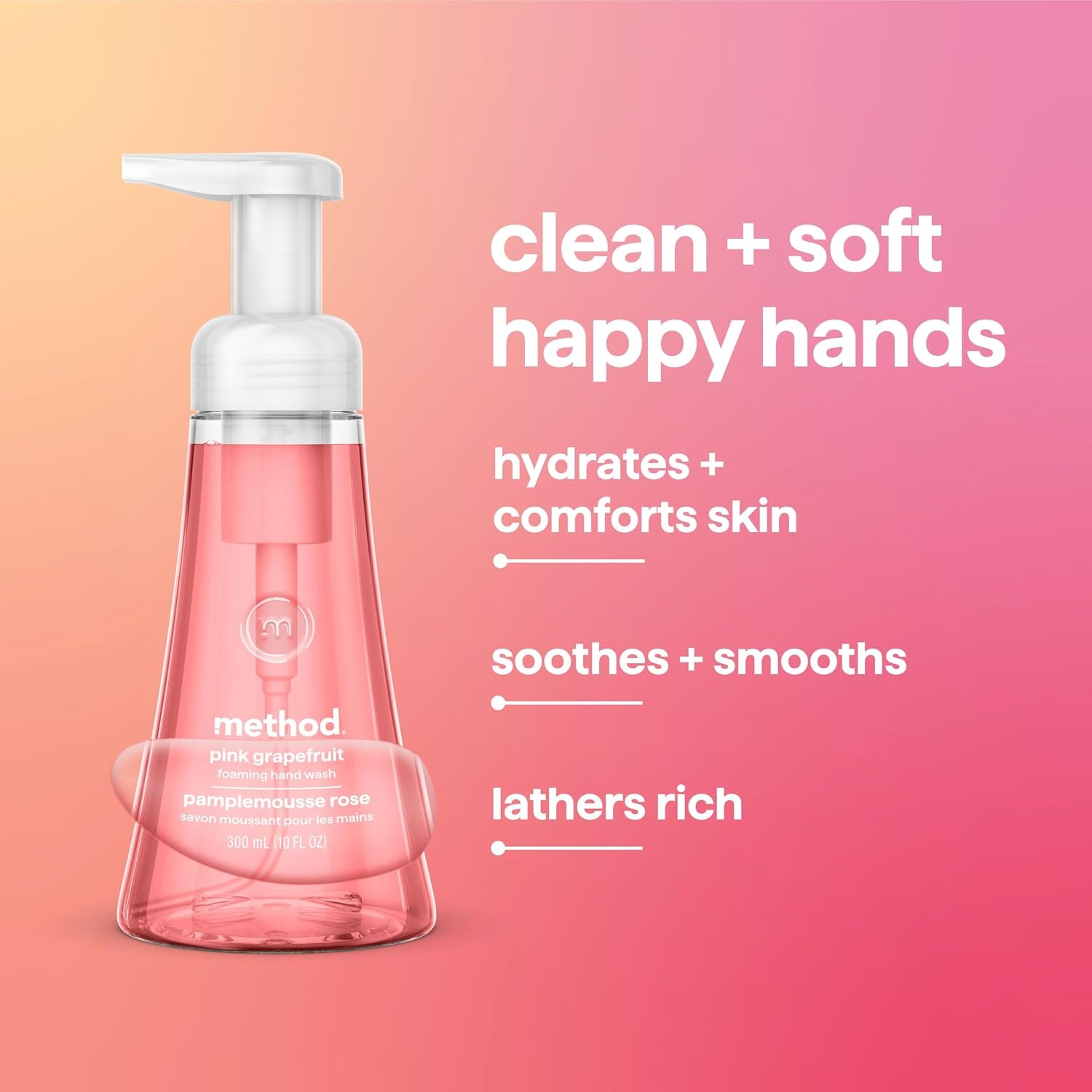 image:imagemethod Foaming Hand Wash Refill Pink Grapefruit 28 fl oz 4 packGrapefruit