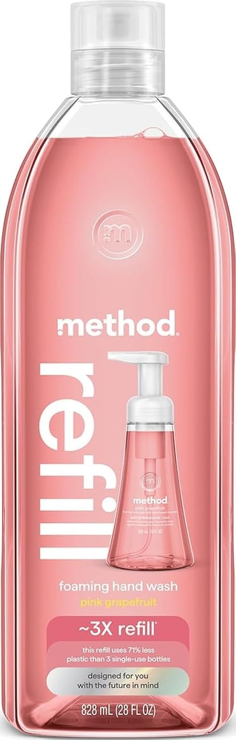 image:imagemethod Foaming Hand Wash Refill Pink Grapefruit 28 fl oz 4 packGrapefruit