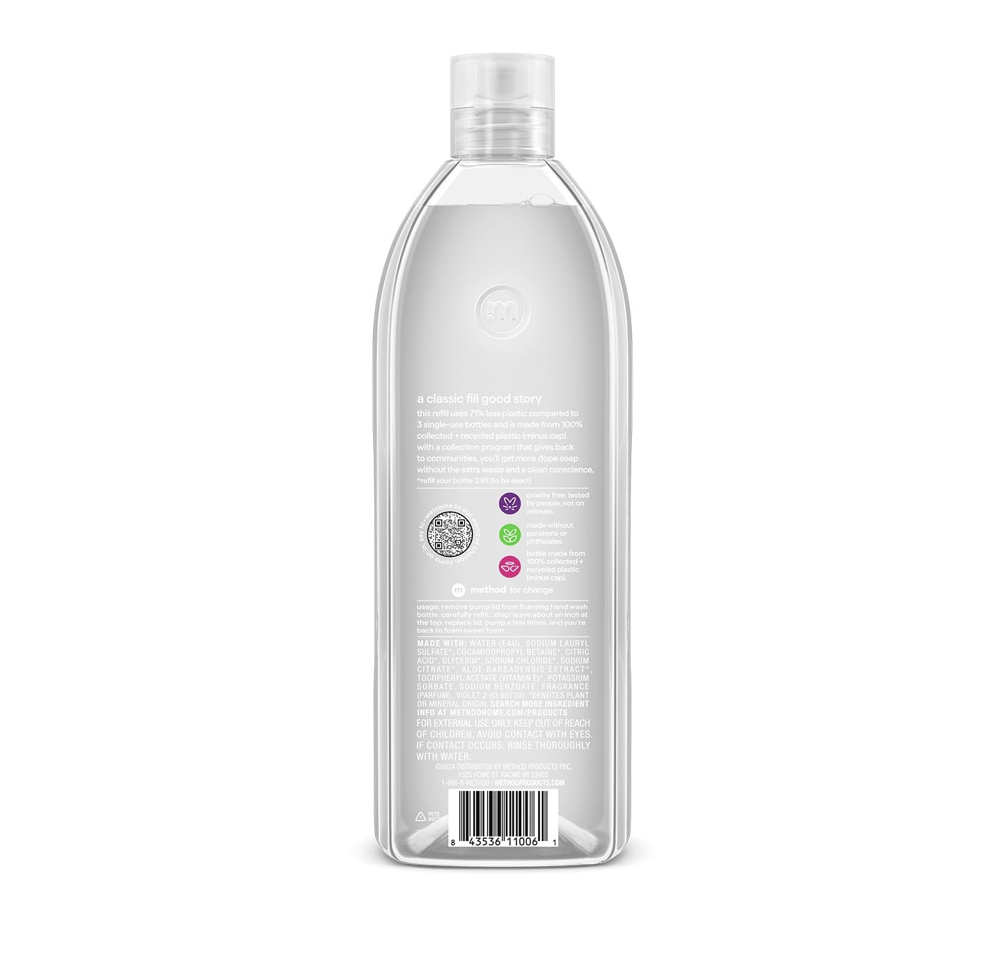 image:imagemethod Foaming Hand Wash Refill Pink Grapefruit 28 fl oz 4 packSweet Water