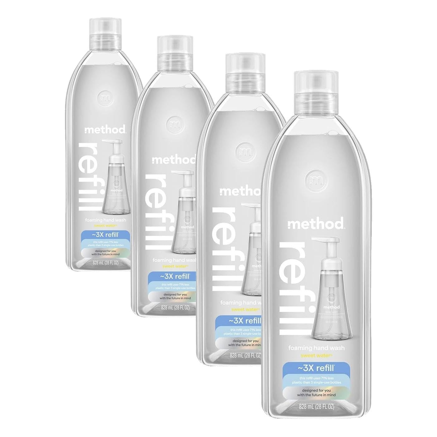 image:imagemethod Foaming Hand Wash Refill Pink Grapefruit 28 fl oz 4 packSweet Water