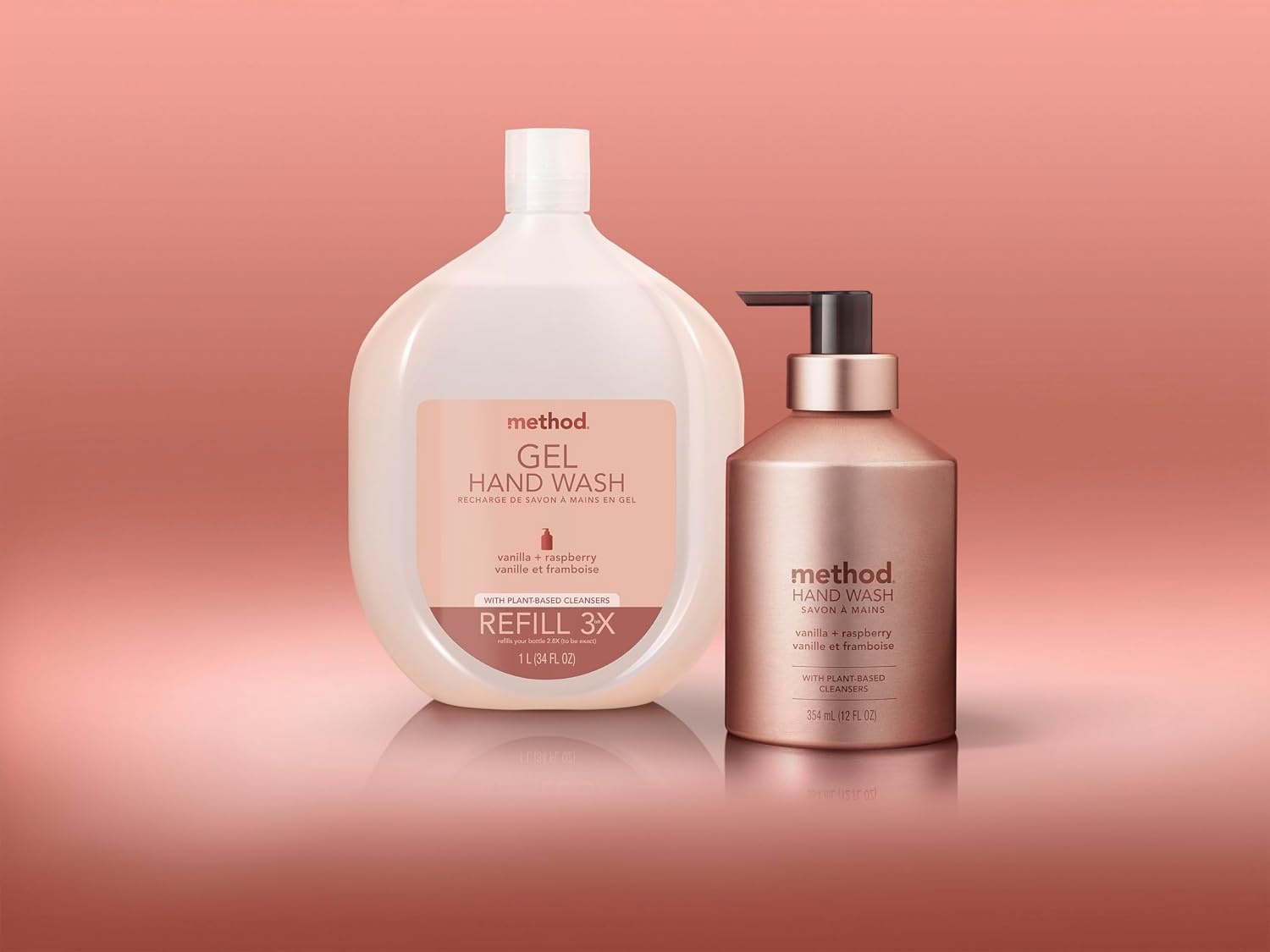 image:imagemethod Gel Hand Soap Refill Vanilla Raspberry 34 fl oz34 Fl Oz Pack of 2