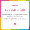 method Gel Hand Soap Refill, Vanilla + Raspberry, 34 fl oz(34 Fl Oz (Pack of 2))