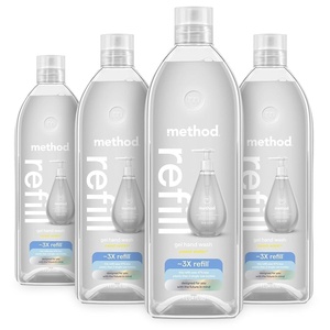 Method Gel Hand Wash Refill, Sweet Water, 34 fl oz, 4 pack(34 Fl Oz (Pack of 4))