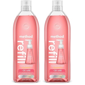 method Foaming Hand Wash Refill, Pink Grapefruit, 28 fl oz, 4 pack(Unscented)