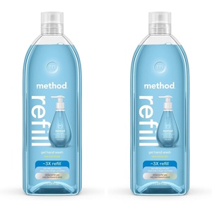 method Gel Hand Wash Refill, Sea Minerals, 34 fl oz(34 Fl Oz (Pack of 2))